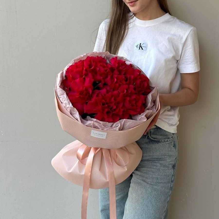 Моно-букет из французских роз Gotcha - 9 шт