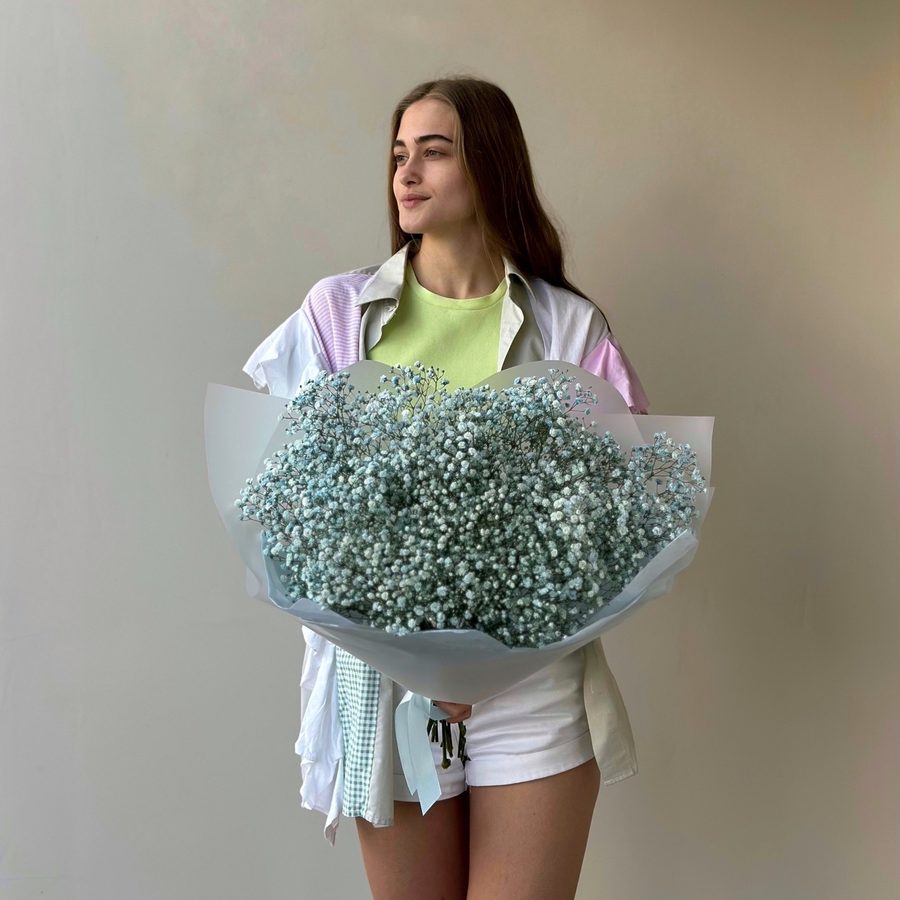 Моно-букет из гипсофилы