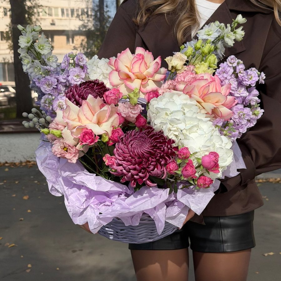 Авторская композиция в сиреневых оттенках