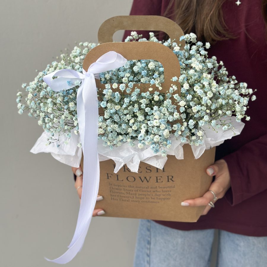 Моно-композиция из гипсофилы