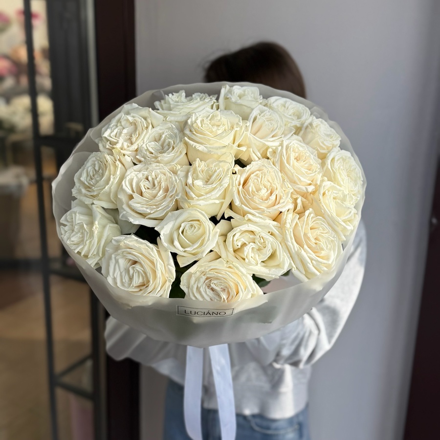 Моно-букет из роз Playa Blanca - 21 шт