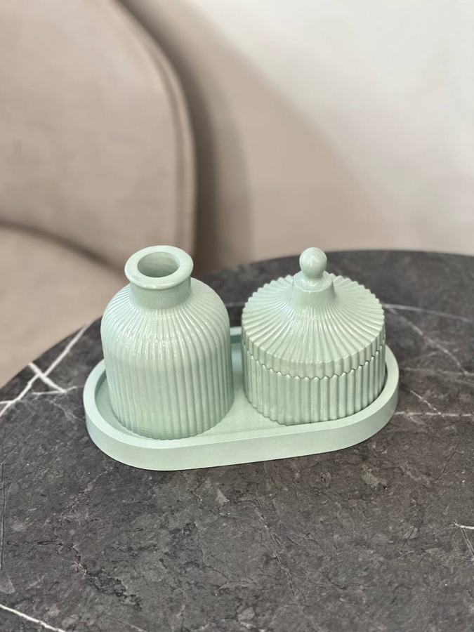 Гипсовый набор в голубом цвете